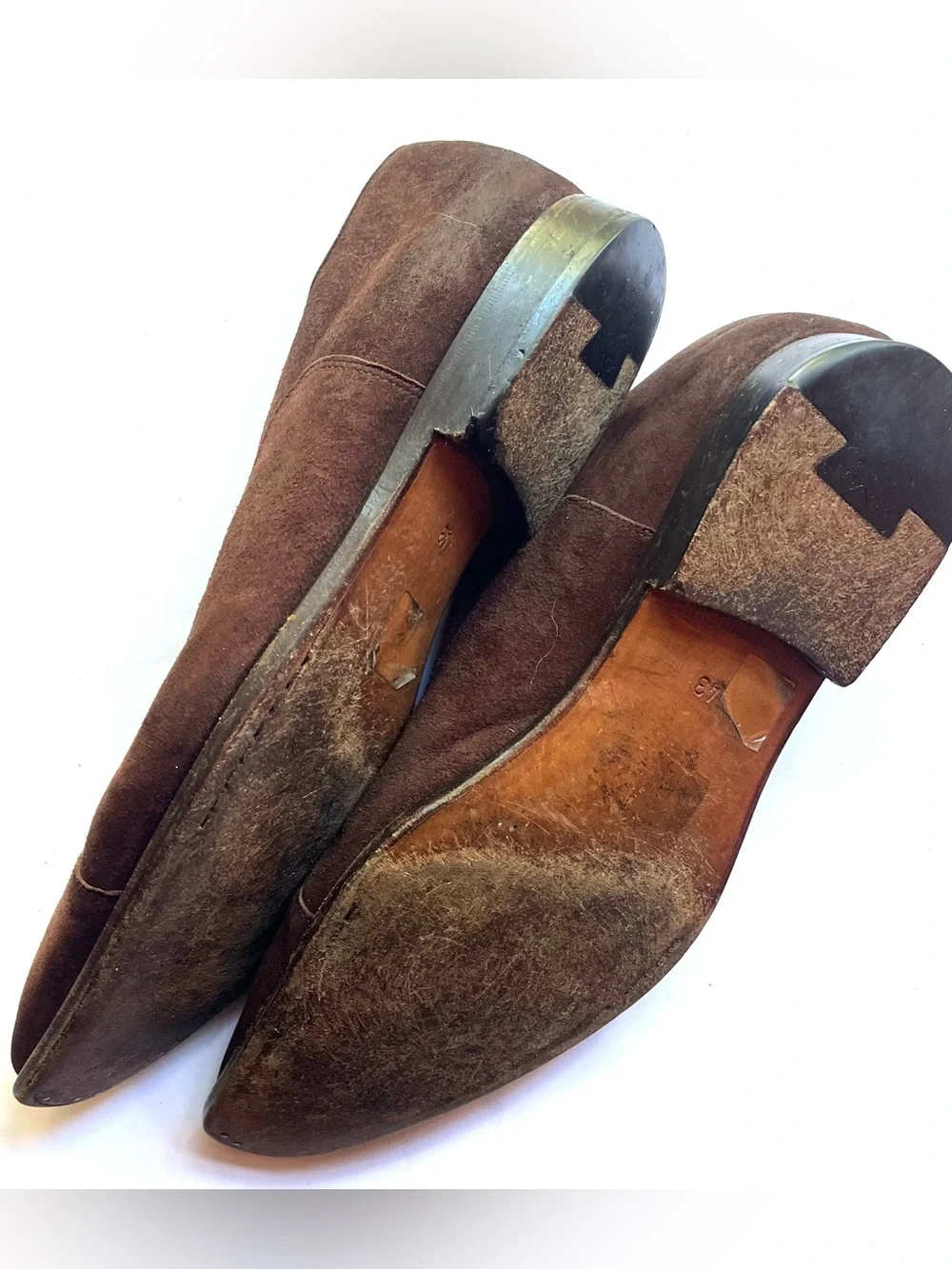 Canali Dark Brown Suede Cap Toe Oxford Dress Shoes
